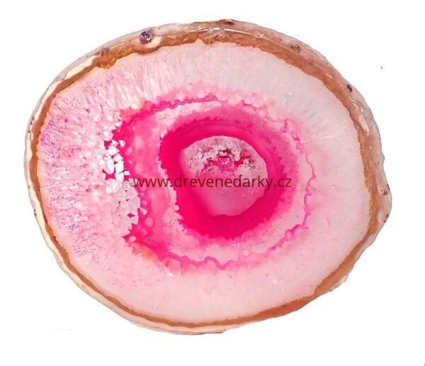 Home decorations – AGATE SLICE, PINK COASTER, RAYS – agate coasters – agate slices – gifts for the home