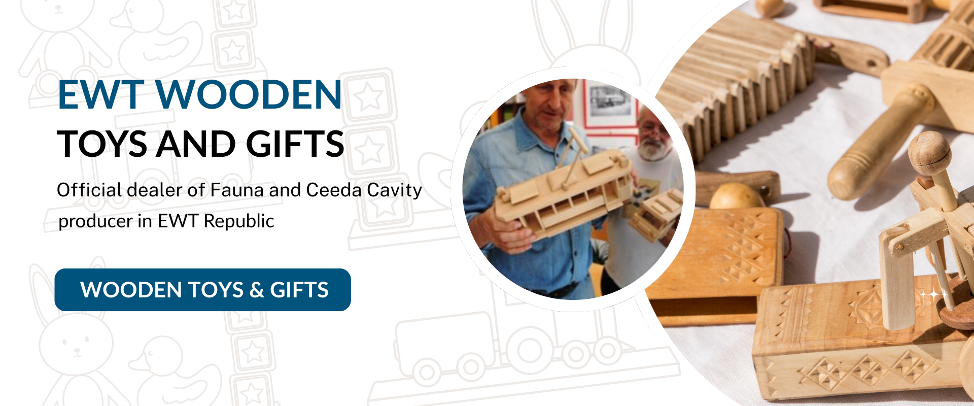 Brown And White Illustrated Handmade Wooden Toys Sets Etsy Shop Cover (1920 x 800 px) (1)